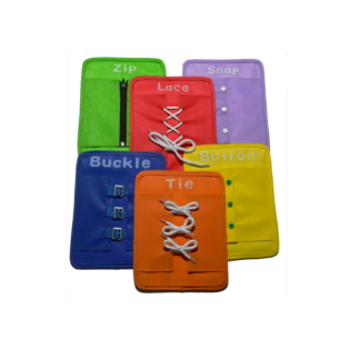 ADL Training Kit (Button Board, Zipper Board, Shoe Lace Practice Board)