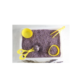 Tactile Sensory Bin (Rice, Dal, Sand)