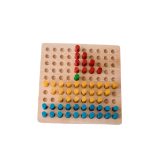Wooden Peg Board